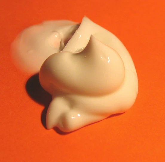 Skincare cream texture