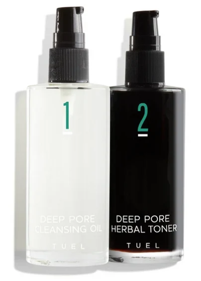 TUEL skincare cleansing duo
